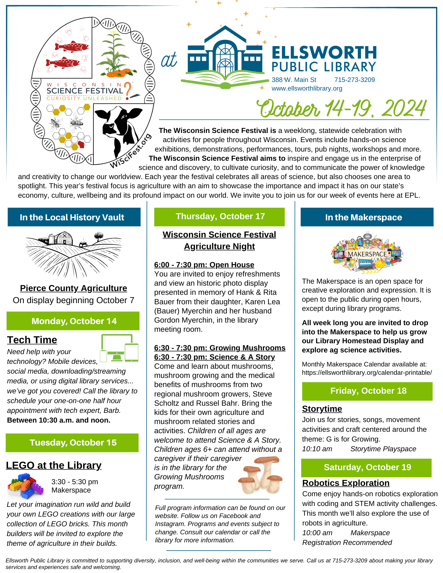 Wisconsin Science Festival October 2024